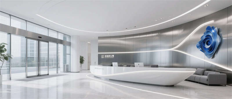 智感互联，灵动空间——合肥金融企业办公楼装修设计效果图欣赏